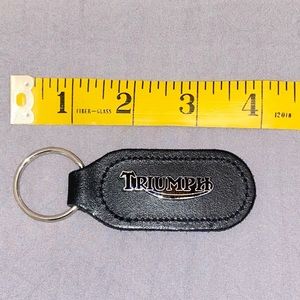 Triumph Leather keyring